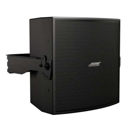 Bose Forum FC112 loudspeaker fitted with the U-Bracket mounting accessory, shown from the side.